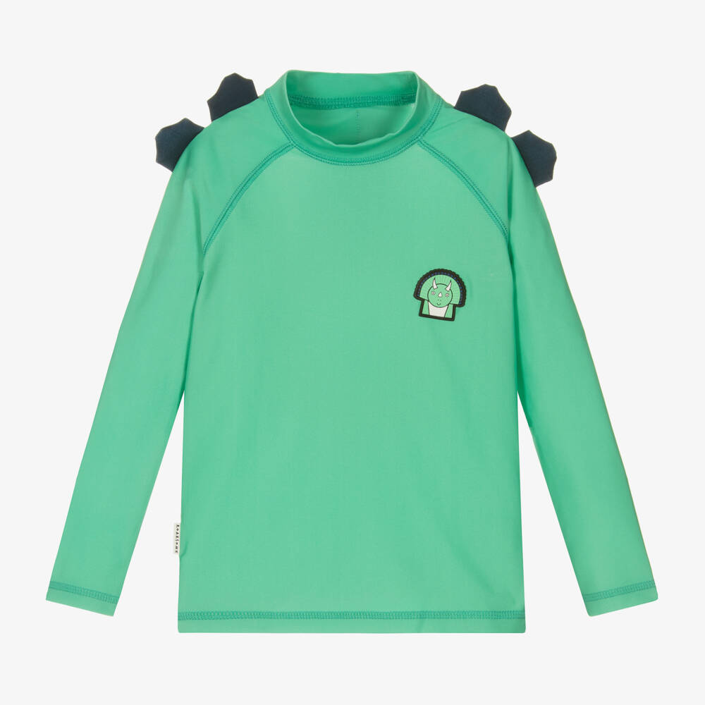 Roarsome-Green Spike Dinosaur Rash Vest (UPF50+) | Childrensalon Outlet