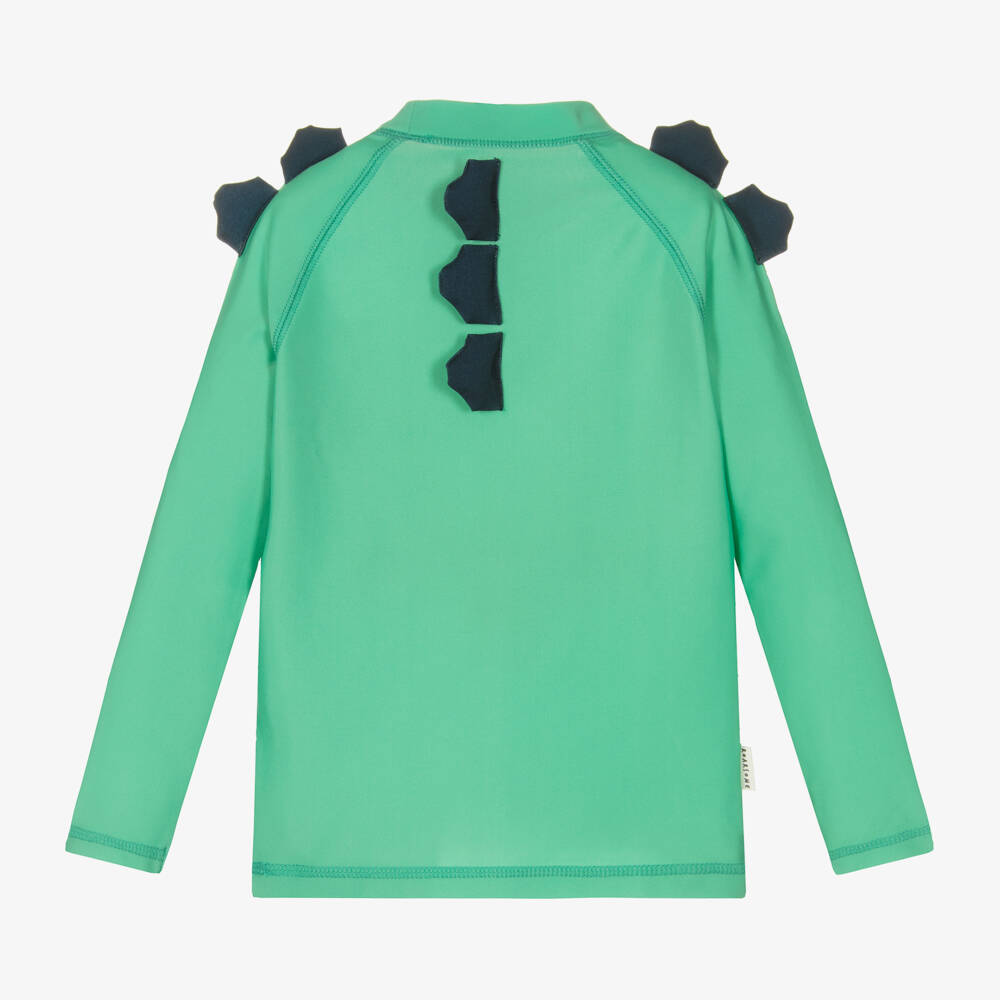 Roarsome-Green Spike Dinosaur Rash Vest (UPF50+) | Childrensalon Outlet