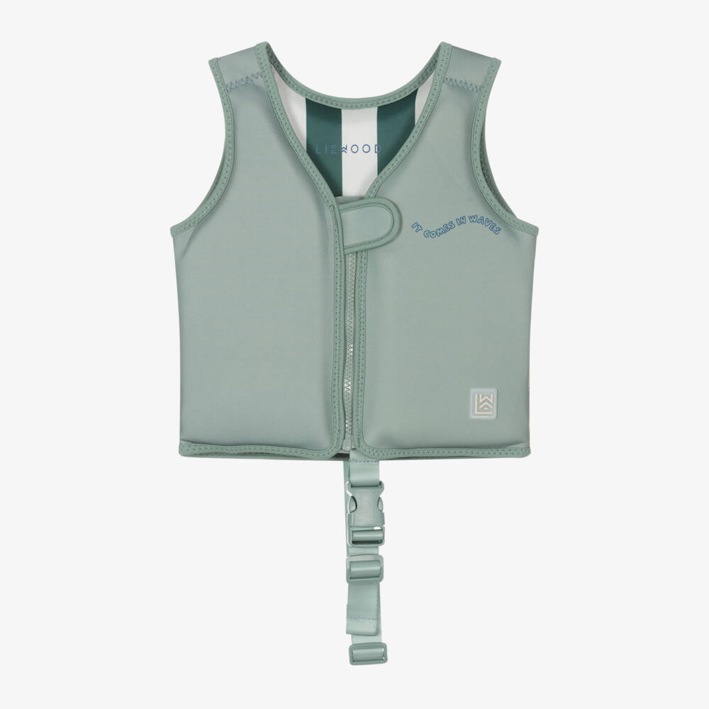Liewood-Green Whale Swimming Float Vest | Childrensalon Outlet