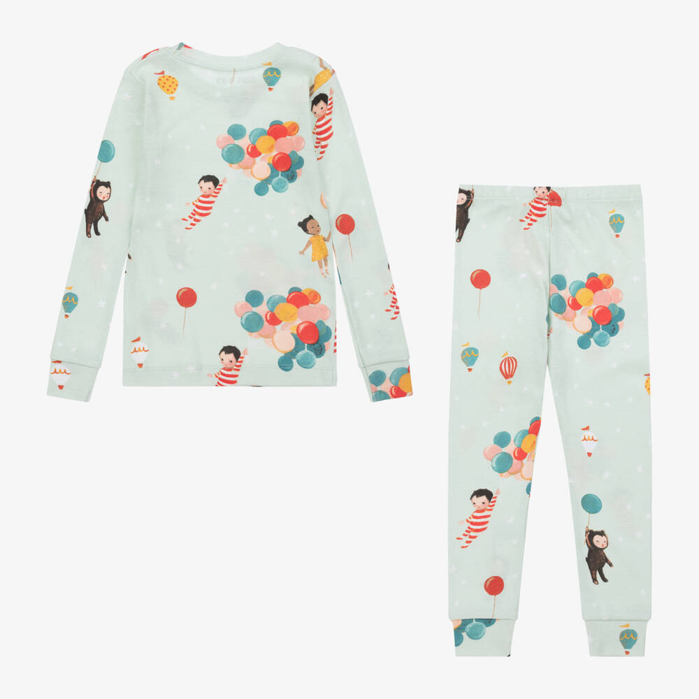 Books to Bed-Green Wonderful Things Cotton Pyjamas & Book Set | Childrensalon Outlet