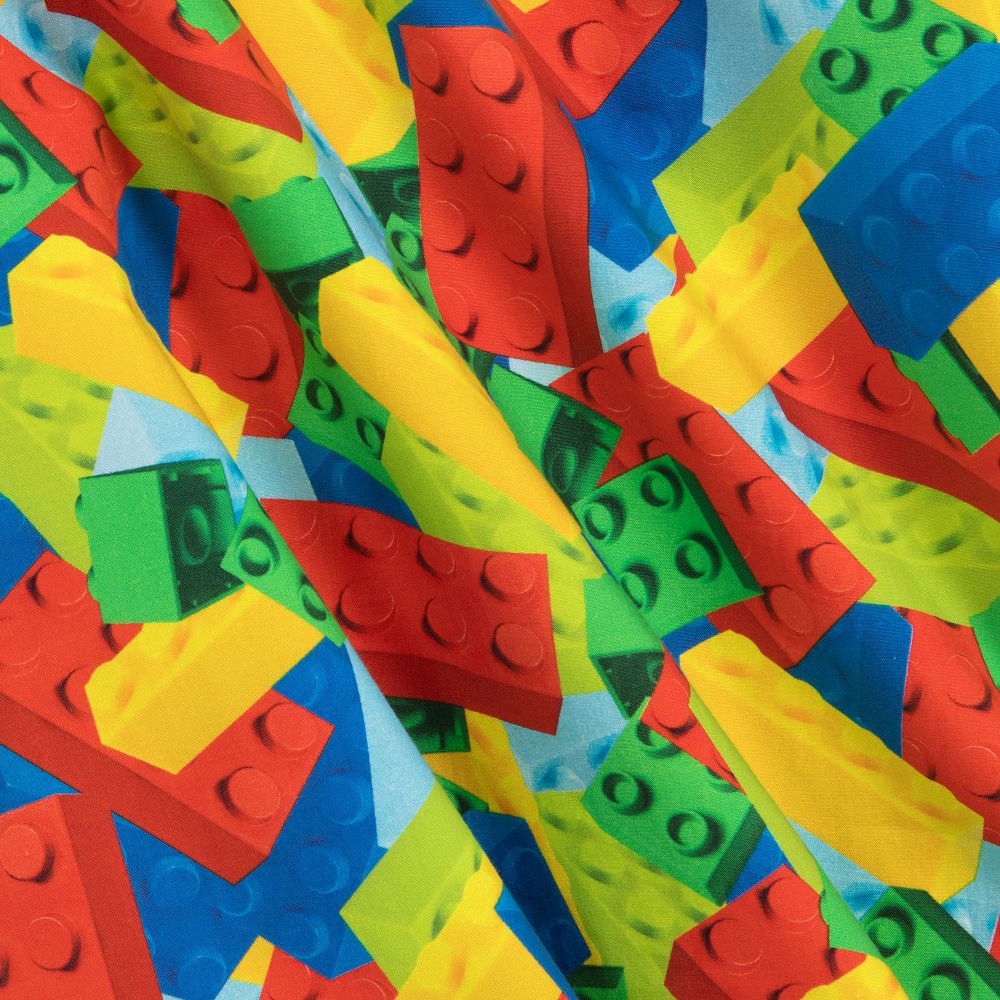 Gresham Blake for Childrensalon-Boys Cotton Bricks Shirt | Childrensalon Outlet