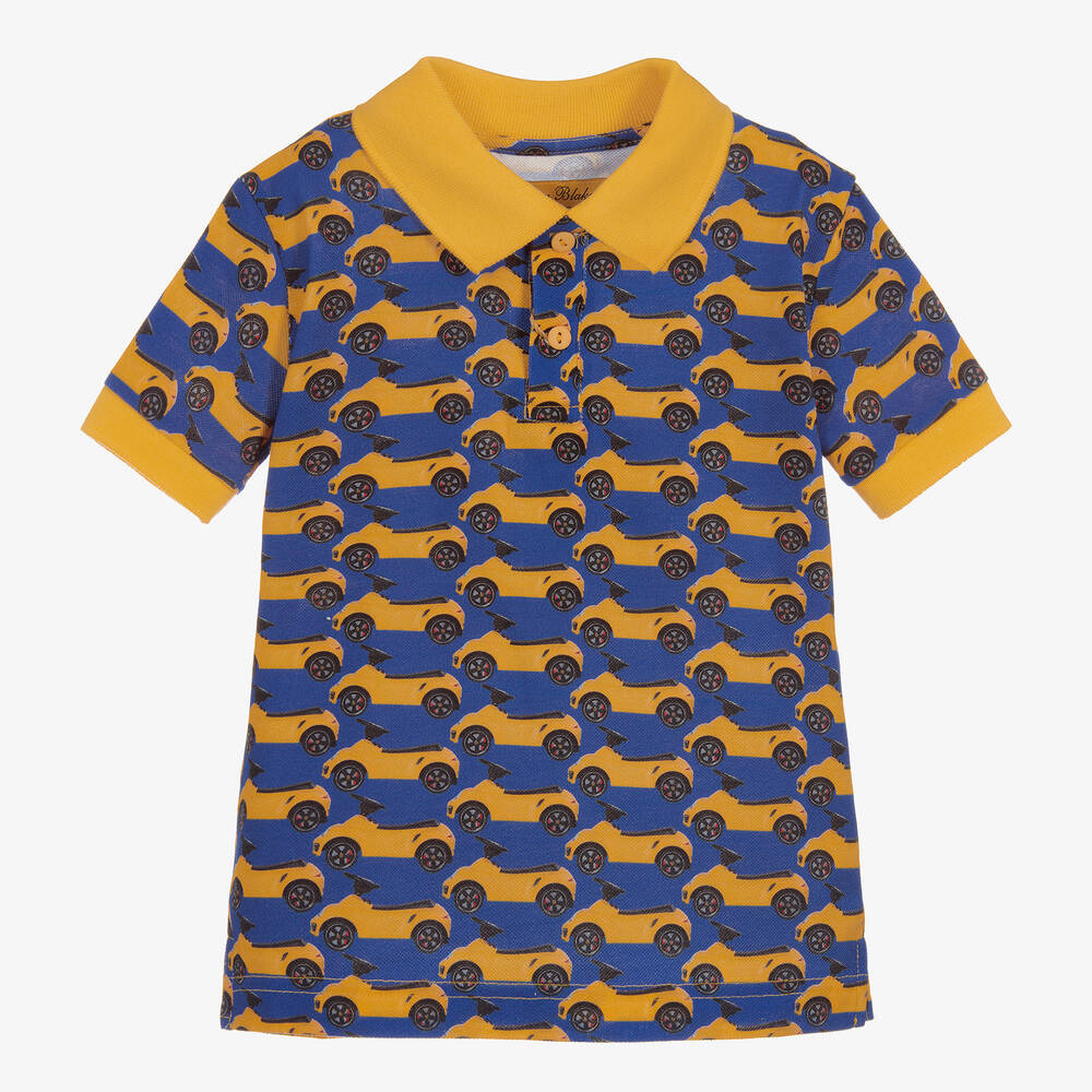 Gresham Blake for Childrensalon - Boys Cotton Car Print Polo | Childrensalon