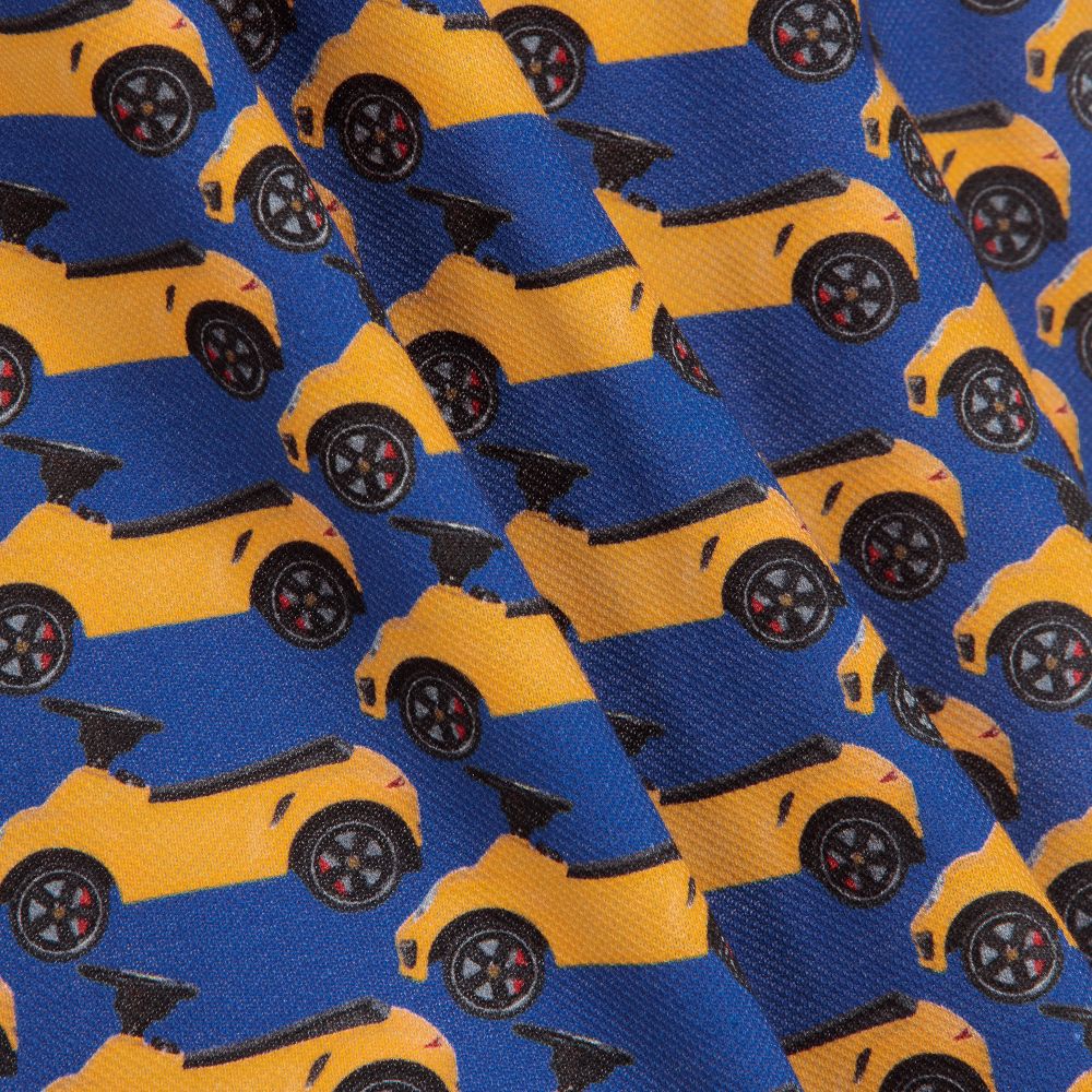 Gresham Blake for Childrensalon-Boys Cotton Car Print Polo | Childrensalon Outlet
