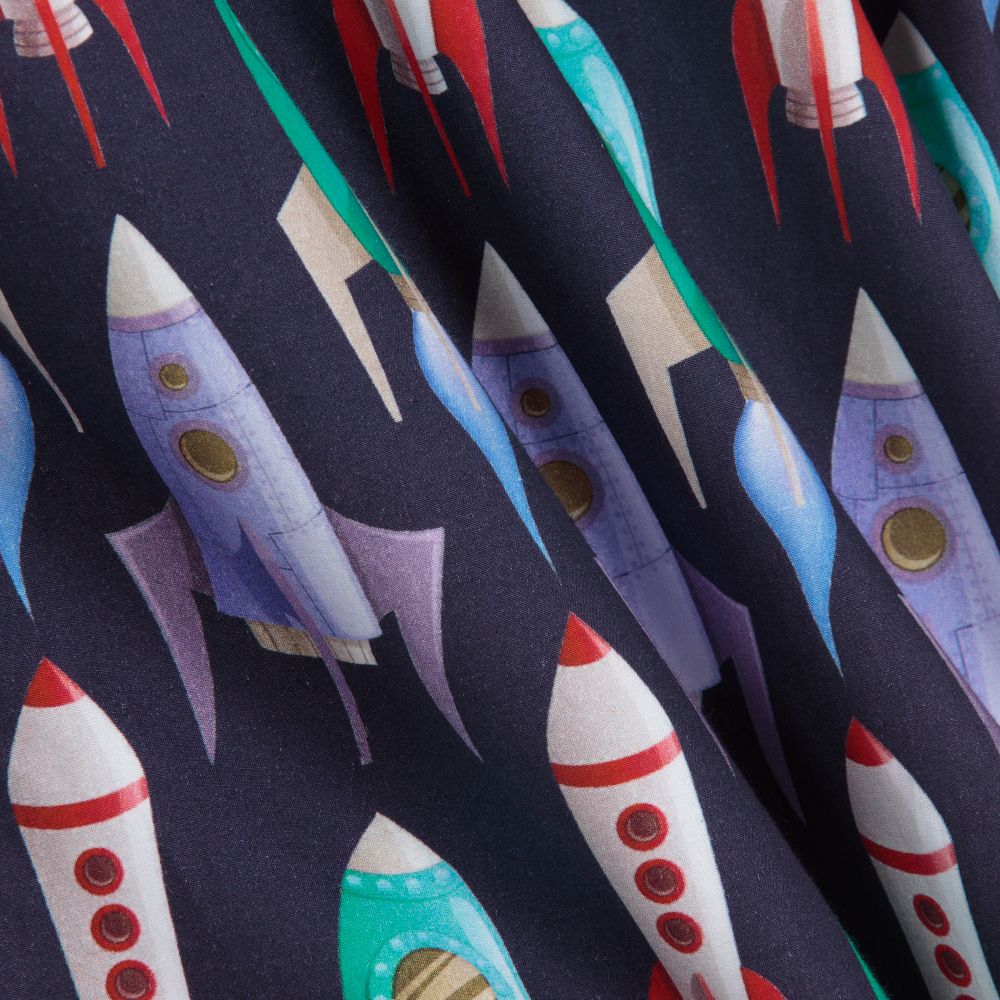 غريشام بليك فور تشلدرن صالون-قميص قطن بطبعة مركبة فضاء للأولاد | Childrensalon Outlet