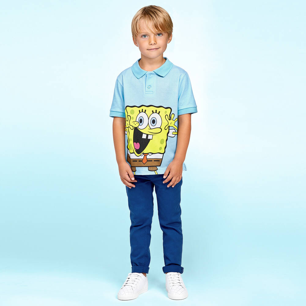Gresham Blake for Childrensalon-توب بولو 'سبونج بوب' قطن للأولاد | Childrensalon Outlet