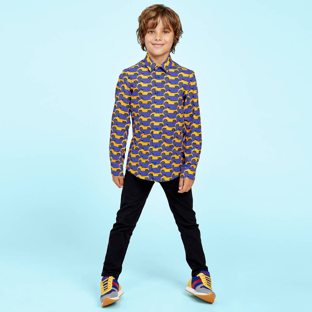 Gresham Blake for Childrensalon-Boys Cotton Toy Car Shirt | Childrensalon Outlet
