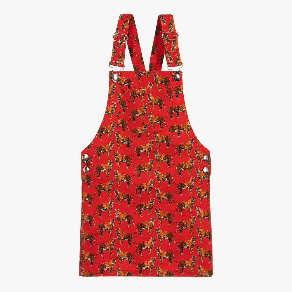 Gresham Blake for Childrensalon-Girls Cotton Tiger Dress | Childrensalon Outlet