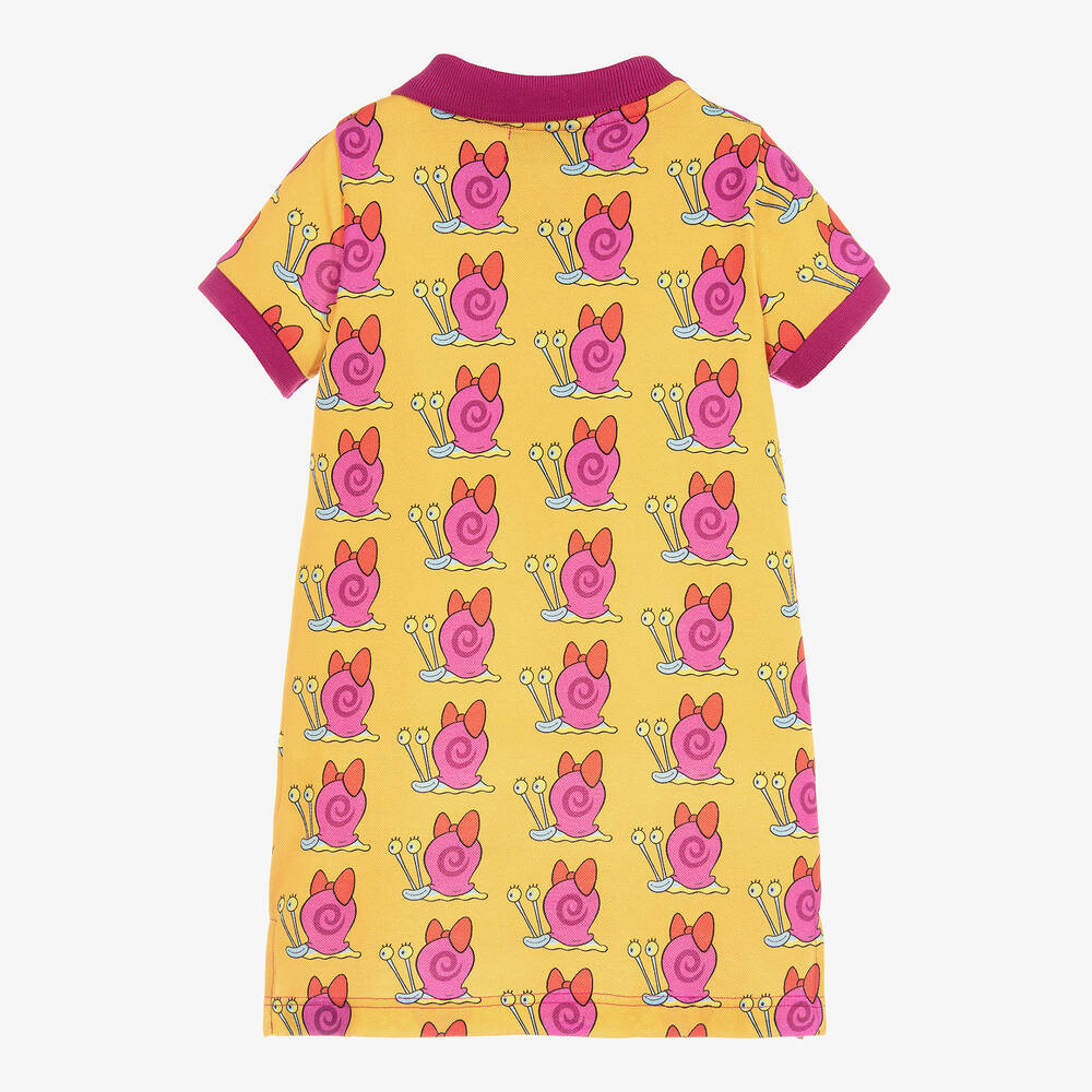 Gresham Blake for Childrensalon-فستان 'سبونج بوب' قطن بيكيه لون أصفر | Childrensalon Outlet