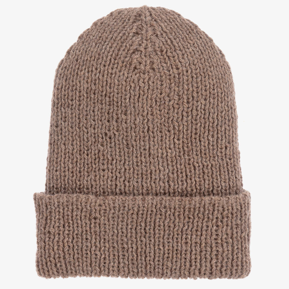 Grevi-قبعة صوف محبوك لون بنّي | Childrensalon Outlet