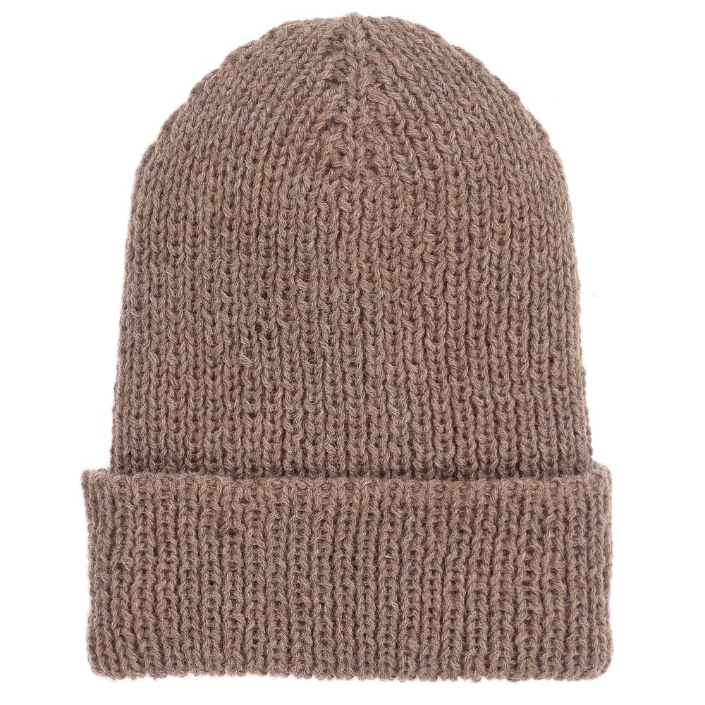 Grevi - Brown Knitted Hat | Childrensalon