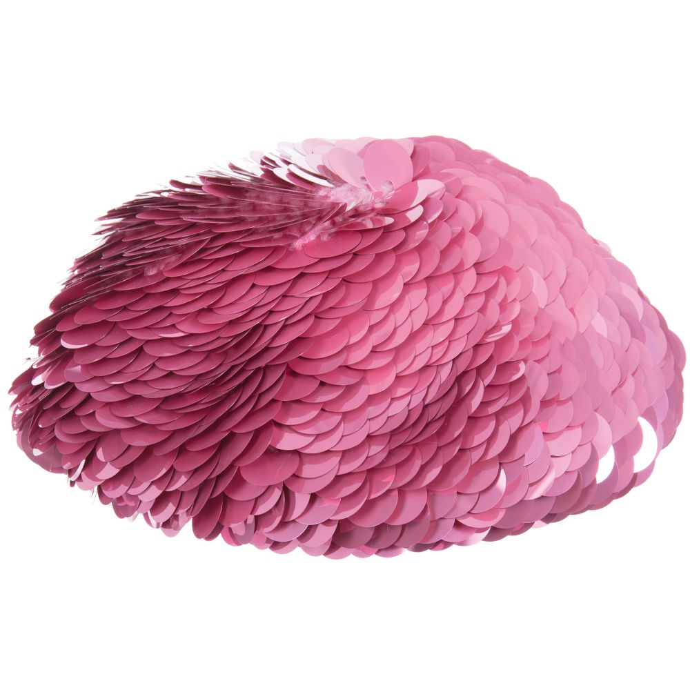Grevi-Girls Pink Sequins Beret | Childrensalon Outlet