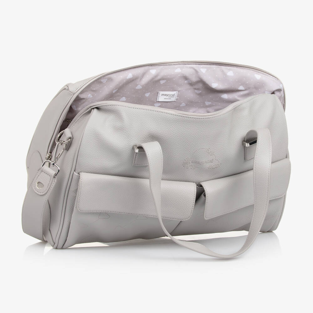 Mayoral Newborn-Grey Baby Changing Bag (44cm) | Childrensalon Outlet