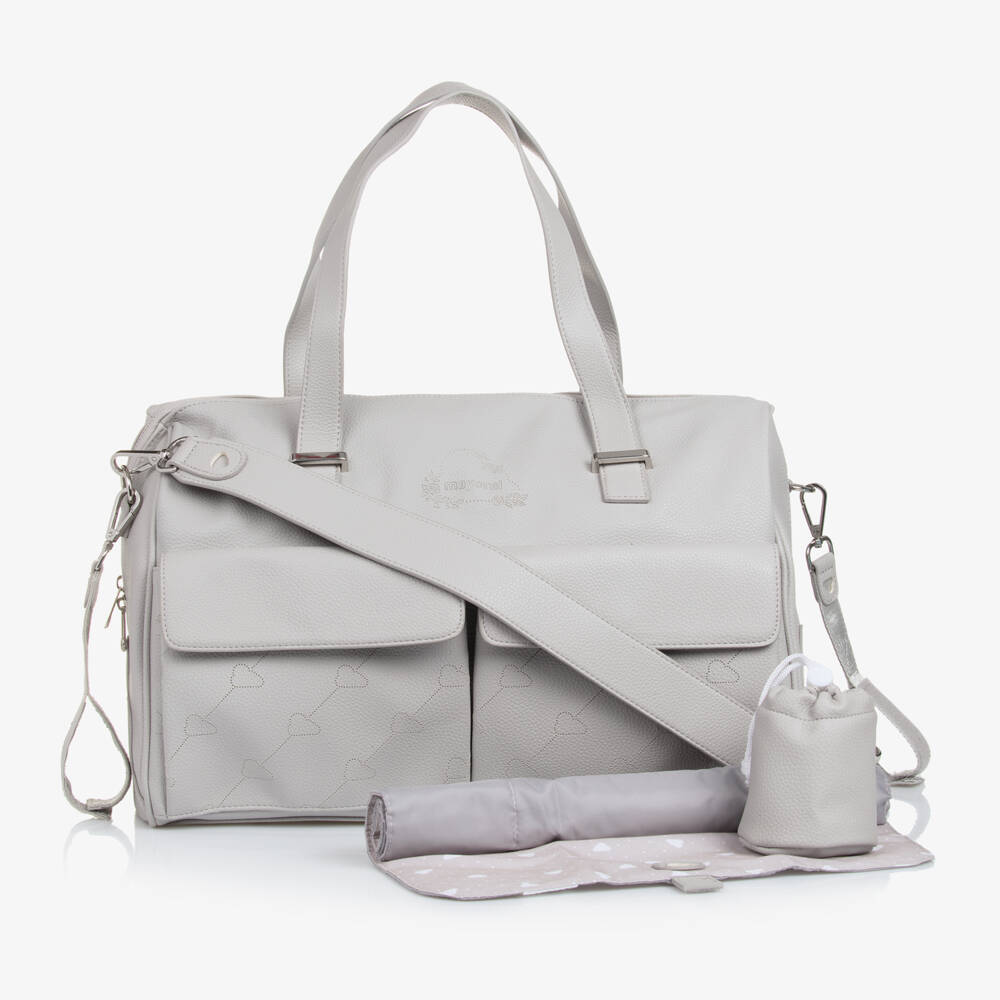 Mayoral Newborn-Grey Baby Changing Bag (44cm) | Childrensalon Outlet