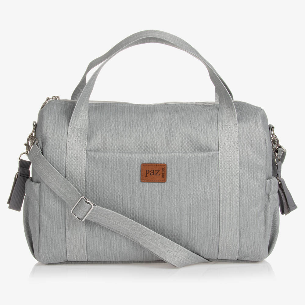 PAZ Rodríguez-Grey Canvas Changing Bag (36cm) | Childrensalon Outlet