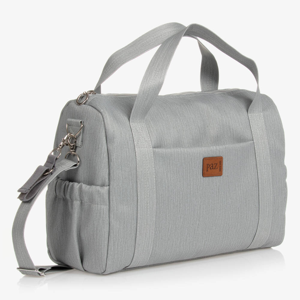 PAZ Rodríguez-Grey Canvas Changing Bag (36cm) | Childrensalon Outlet