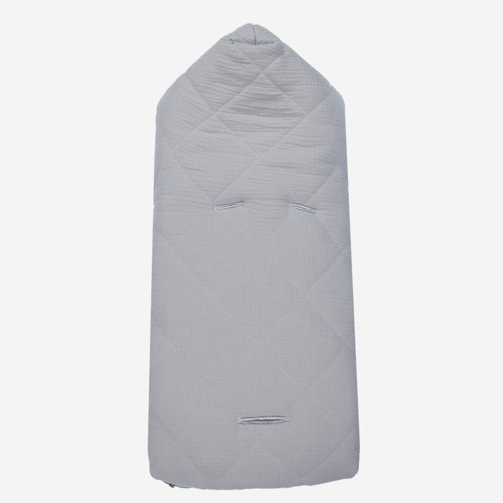 Uzturre-Grey Cotton Baby Nest (75cm) | Childrensalon Outlet
