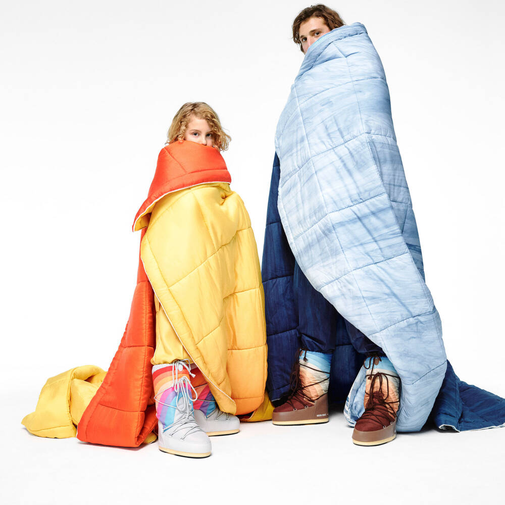 Moon Boot-Grey & Rainbow Snow Boots | Childrensalon Outlet