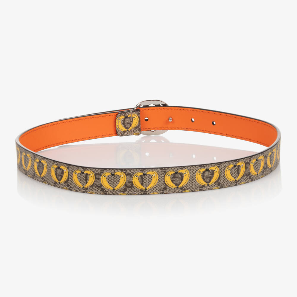 Gucci-Banana Canvas Belt with Buckle | Childrensalon Outlet