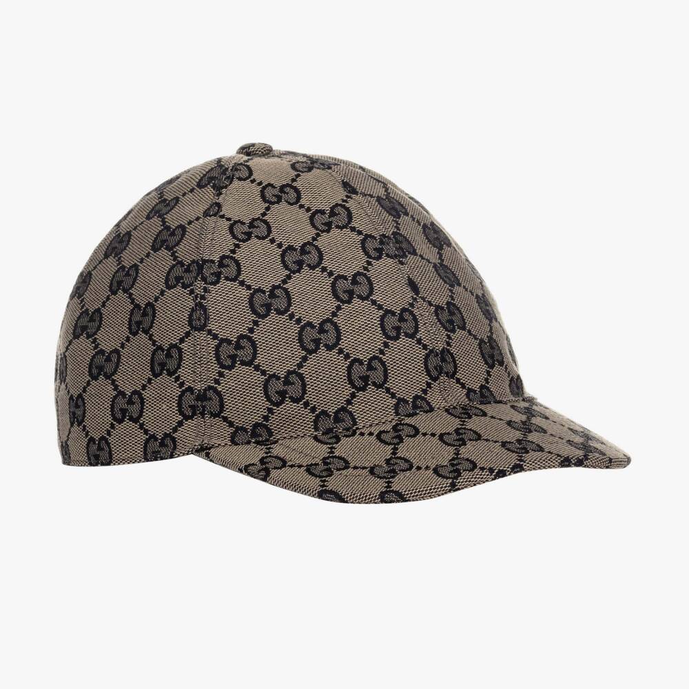 Gucci-Blue GG Logo Canvas Cap | Childrensalon Outlet