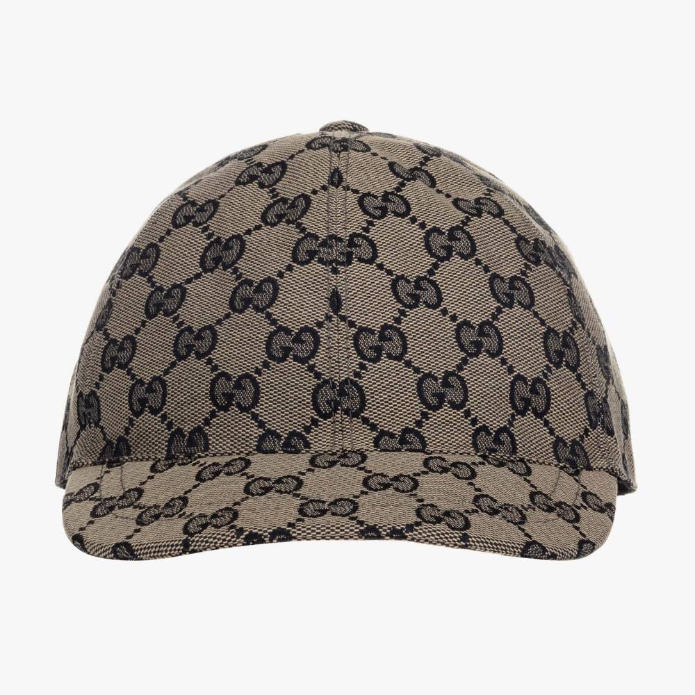 Gucci-Blue GG Logo Canvas Cap | Childrensalon Outlet