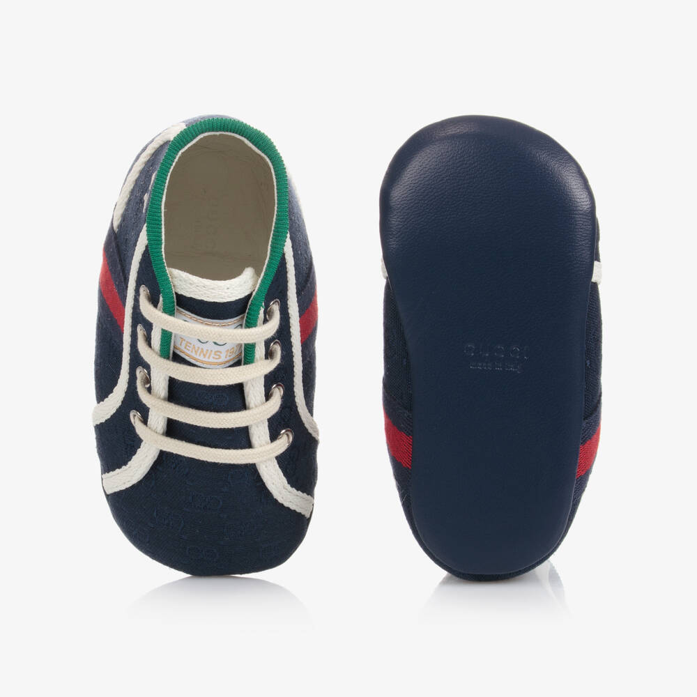 Gucci-Blue Tennis 1977 Baby Trainers | Childrensalon Outlet