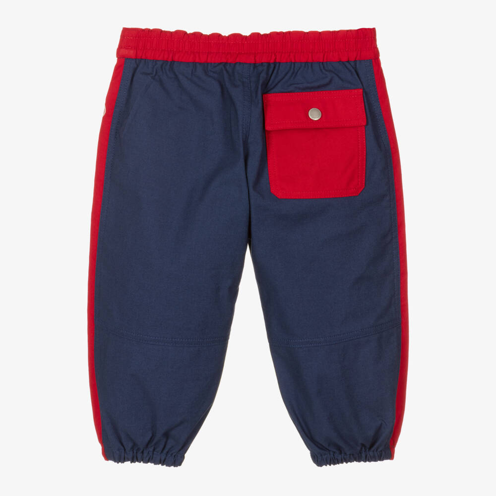 Gucci-Boys Colorblock Blue Joggers | Childrensalon Outlet