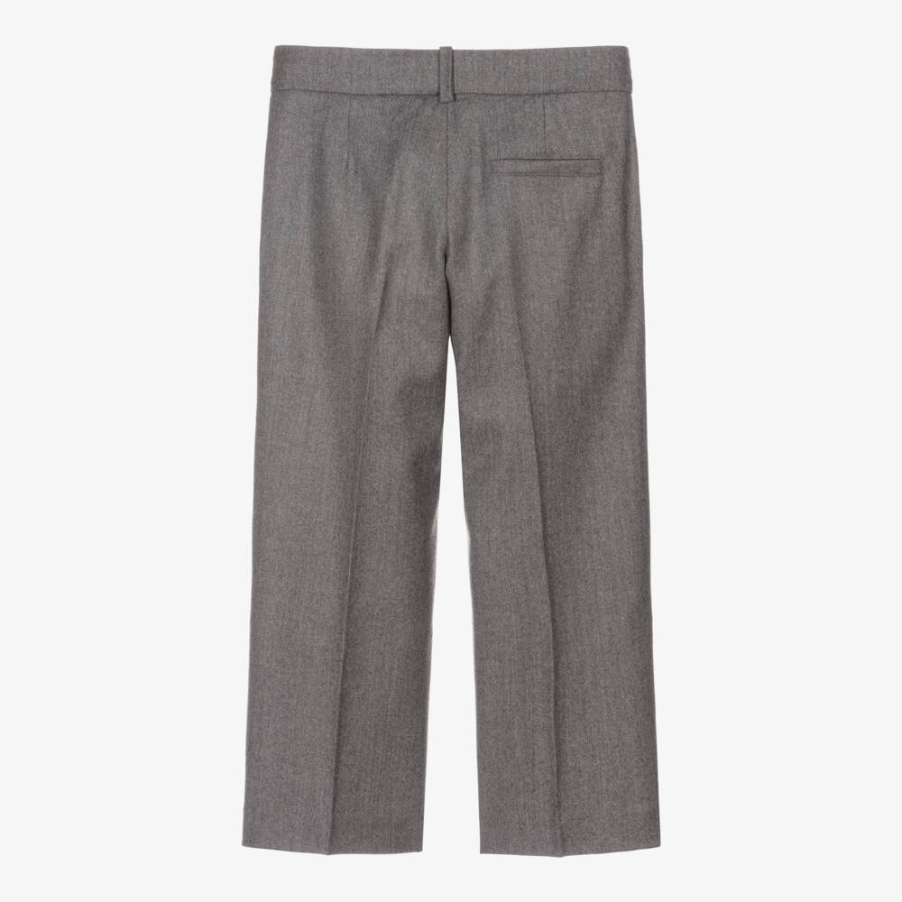 Gucci-Boys Grey Cashmere Wool Pants | Childrensalon Outlet