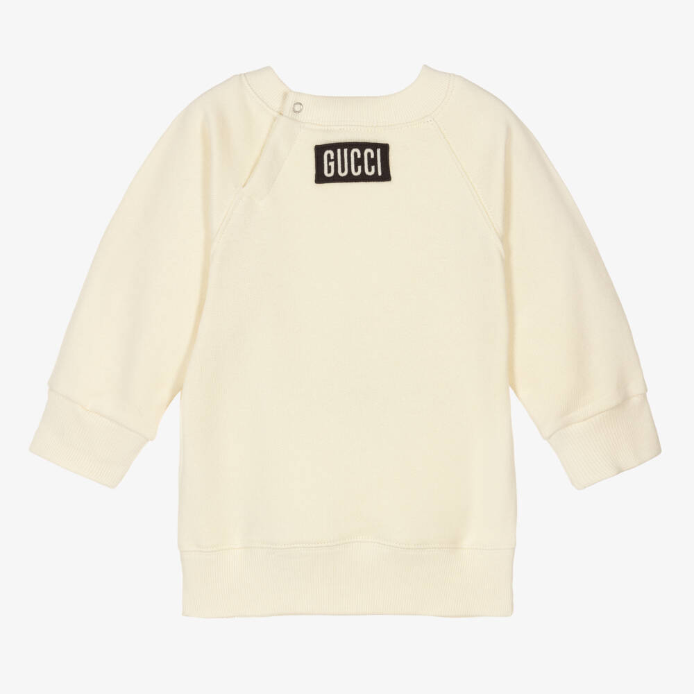 Gucci-Boys Ivory Cotton Sweatshirt | Childrensalon Outlet