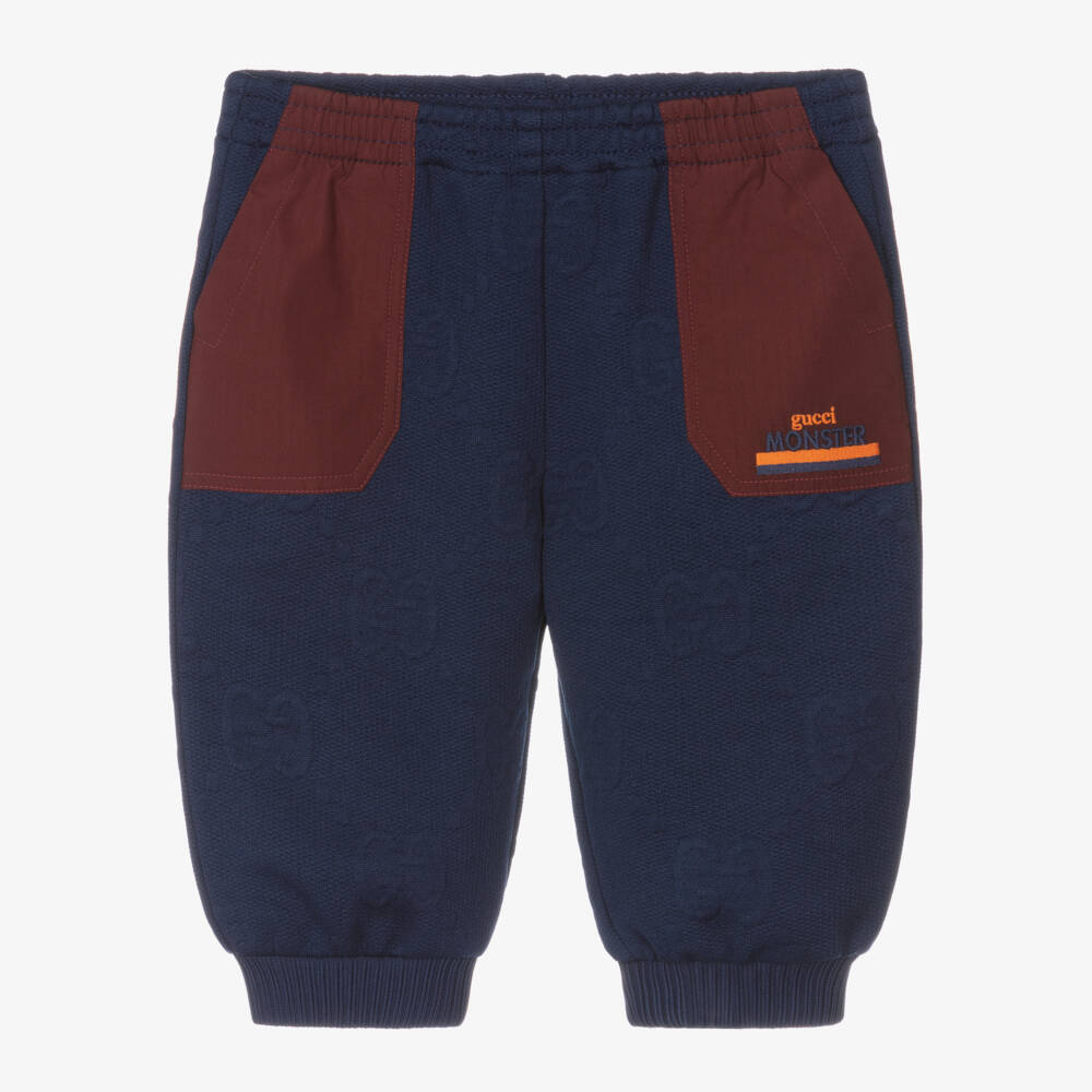 Gucci-Boys Navy Diamond Joggers | Childrensalon Outlet