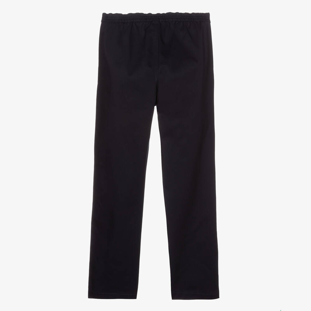 Gucci-Boys Navy Gabardine Trousers | Childrensalon Outlet