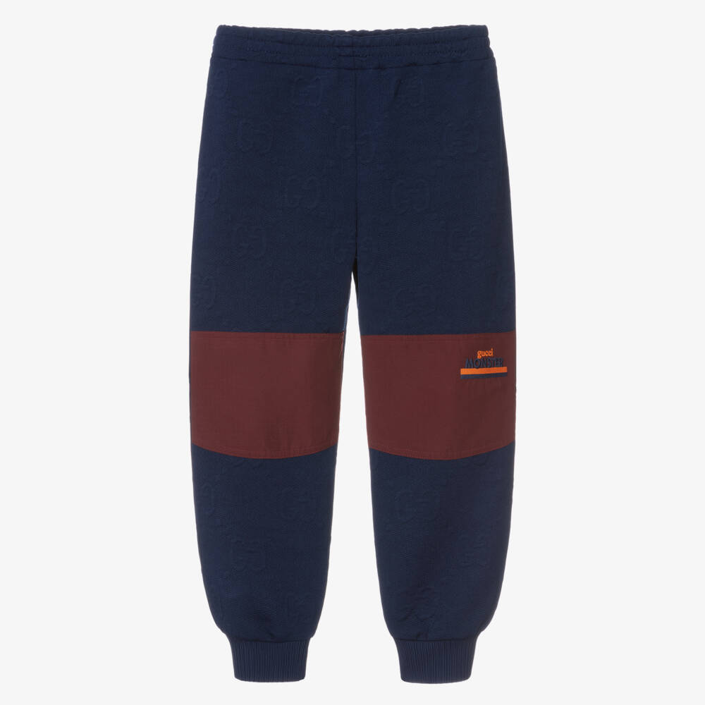 Gucci-Boys Navy Logo Trousers | Childrensalon Outlet