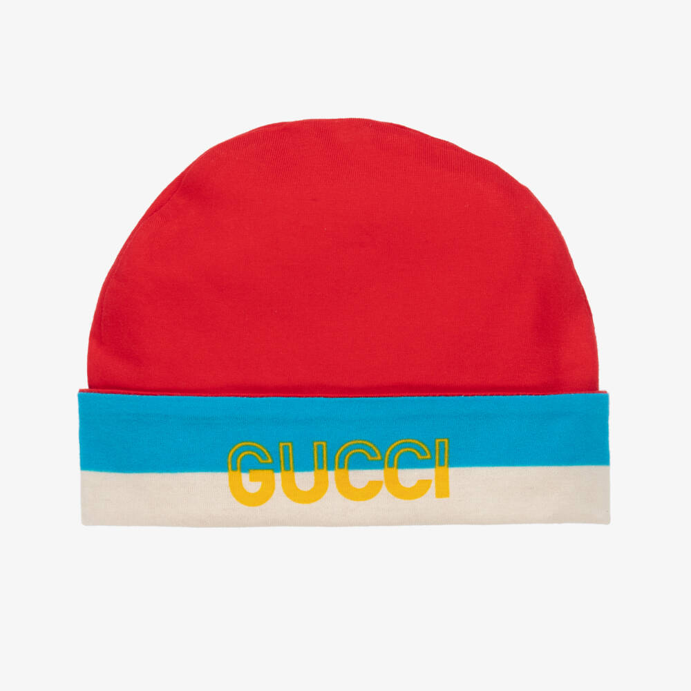 Gucci-Boys Red Knit Beanie | Childrensalon Outlet