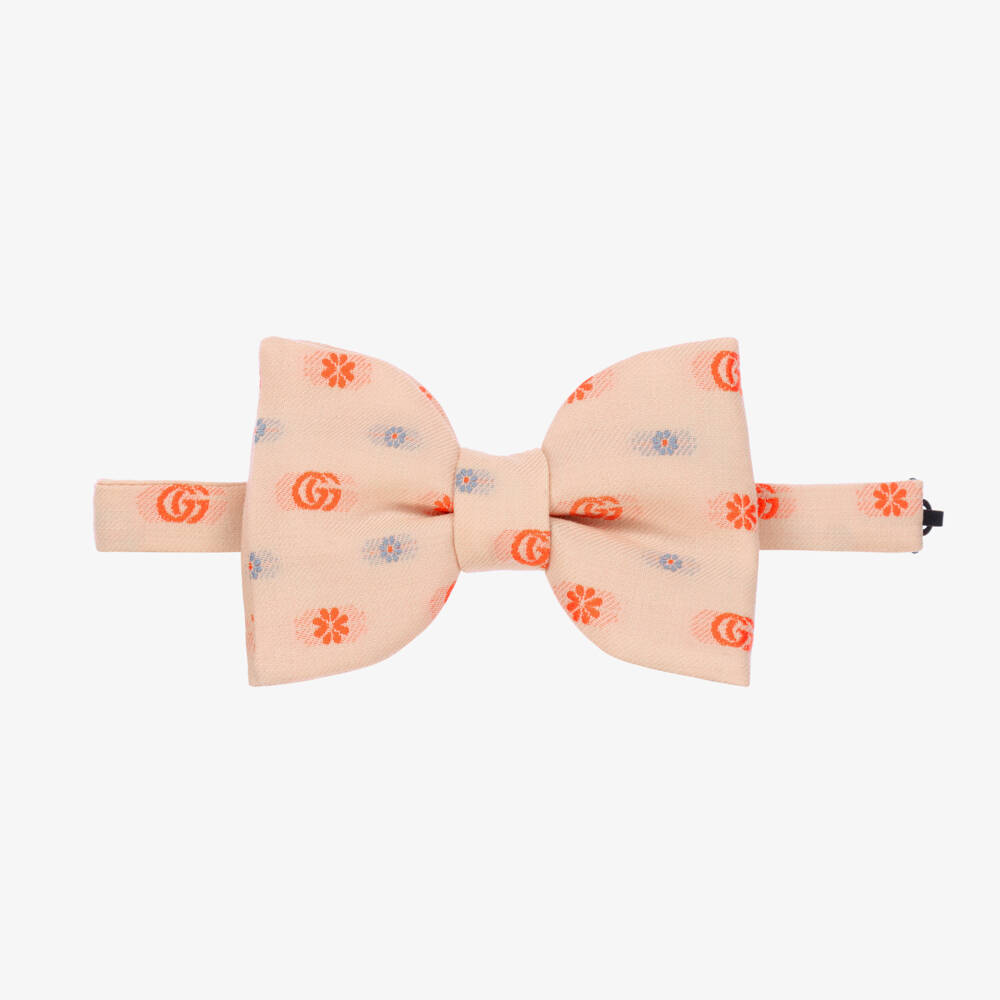 Gucci-Boys Soft Pink Logo Bow Tie | Childrensalon Outlet
