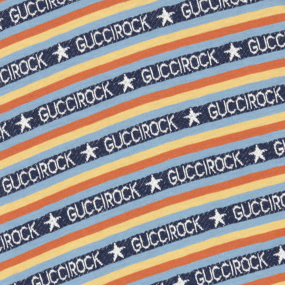 Gucci-Голубая полосатая хлопковая водолазка для мальчиков | Childrensalon Outlet