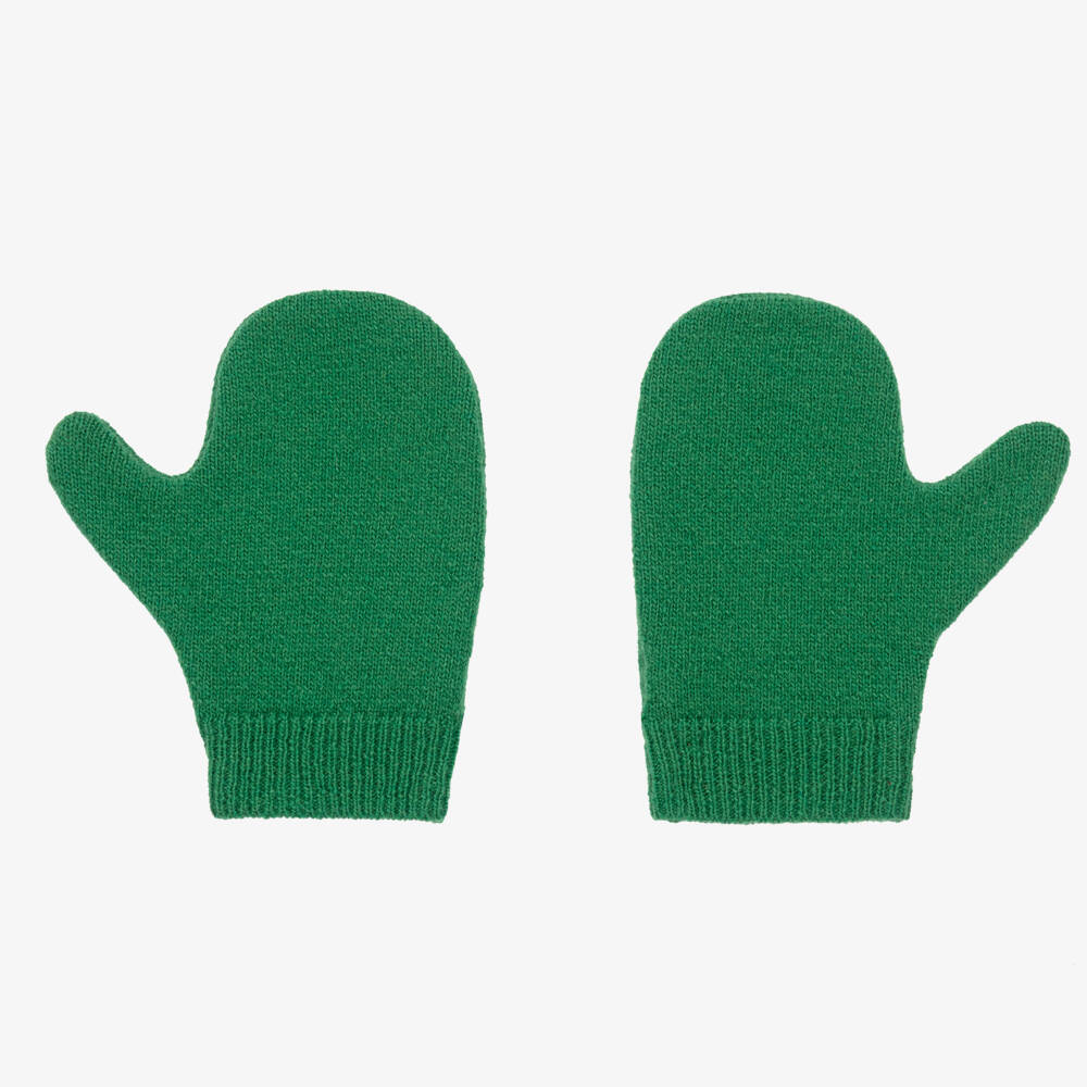 Gucci-Boys Woollen Green Mittens | Childrensalon Outlet