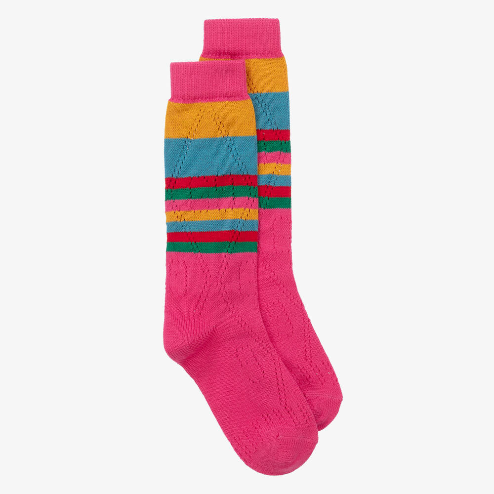 Gucci-Cotton Knit GG Logo Socks | Childrensalon Outlet