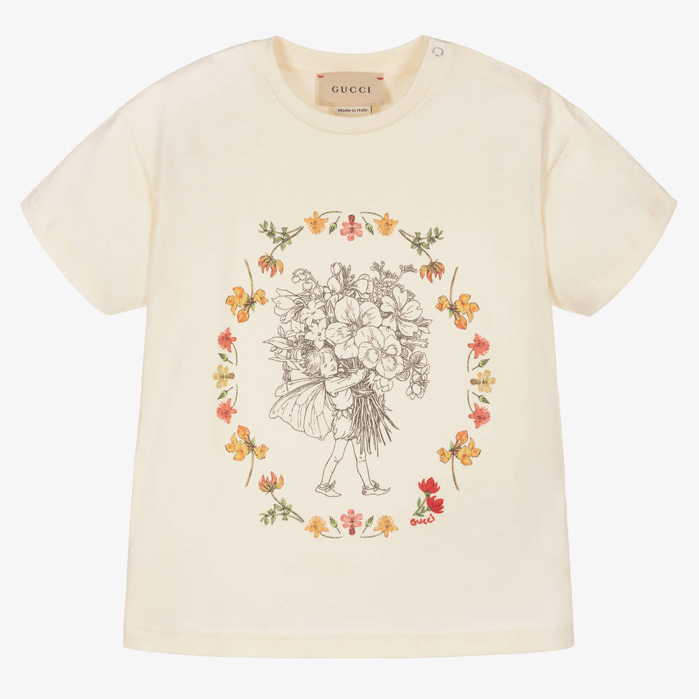 Gucci-Girls Flower Fairy T-Shirt | Childrensalon Outlet
