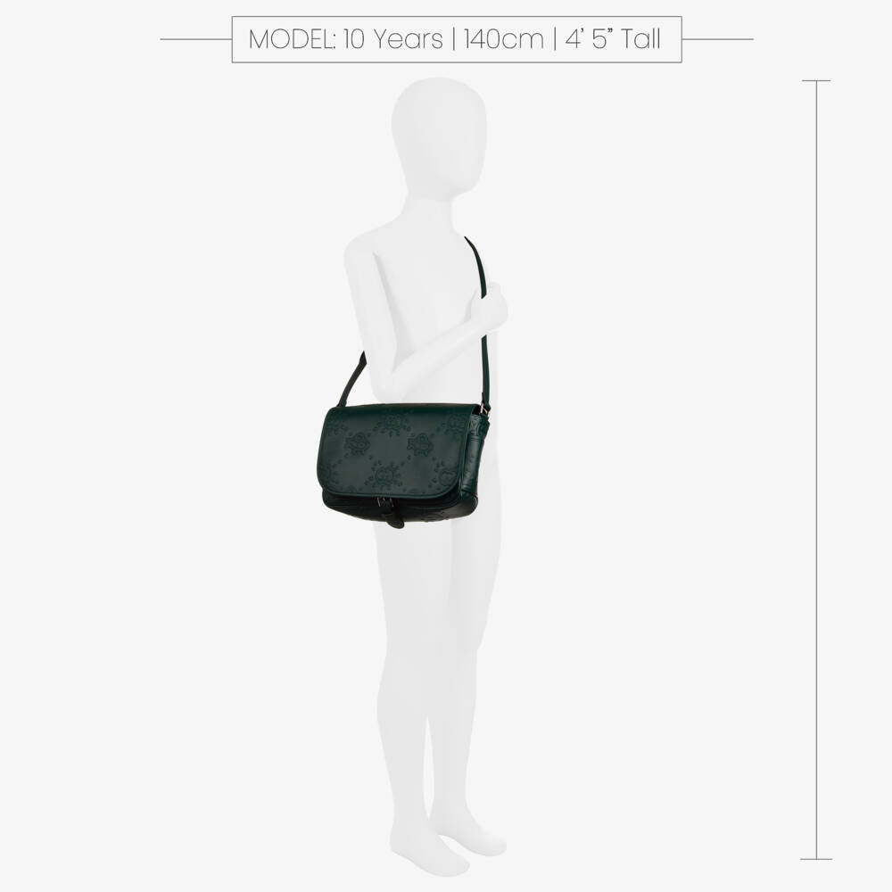 Gucci-Girls Green Messenger Bag (28cm) | Childrensalon Outlet