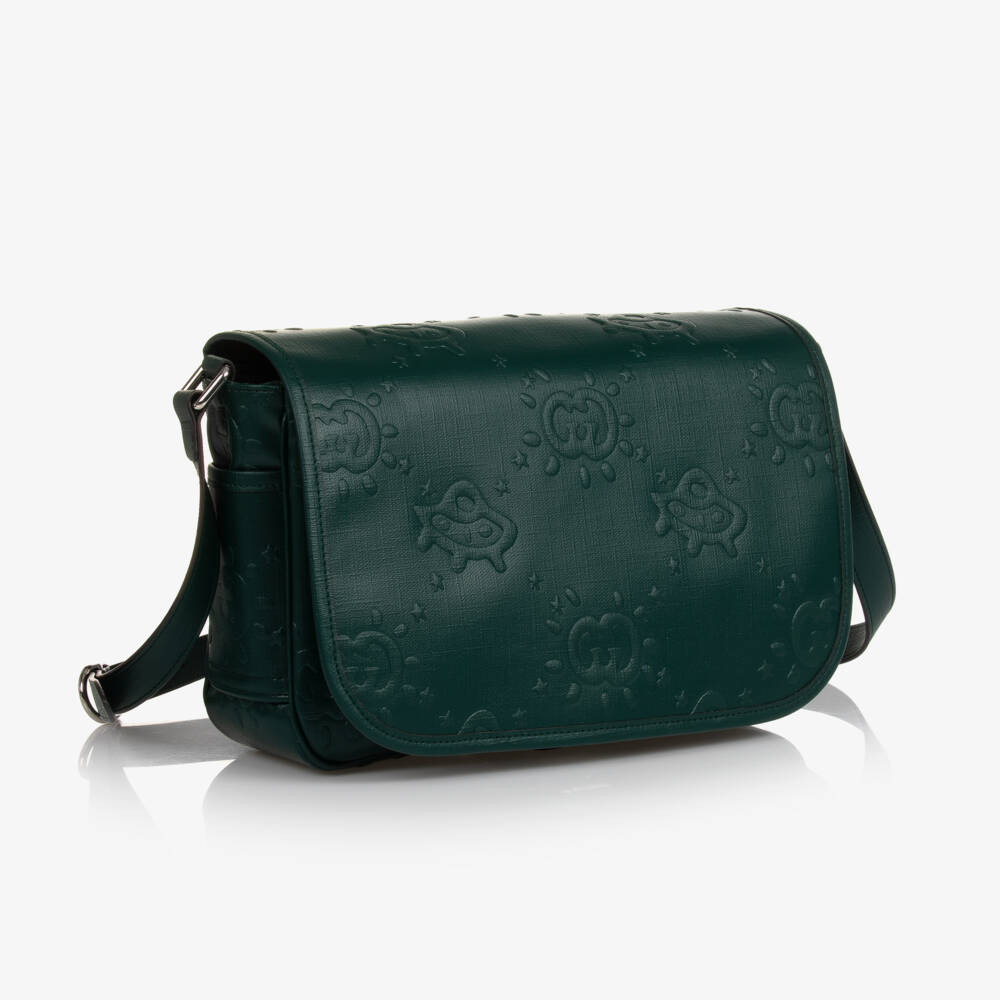 Gucci-Girls Green Messenger Bag (28cm) | Childrensalon Outlet