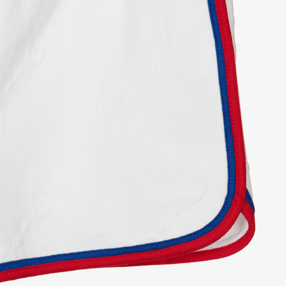 Gucci-شورت جاكارد جيرسي لون أبيض للبنات | Childrensalon Outlet