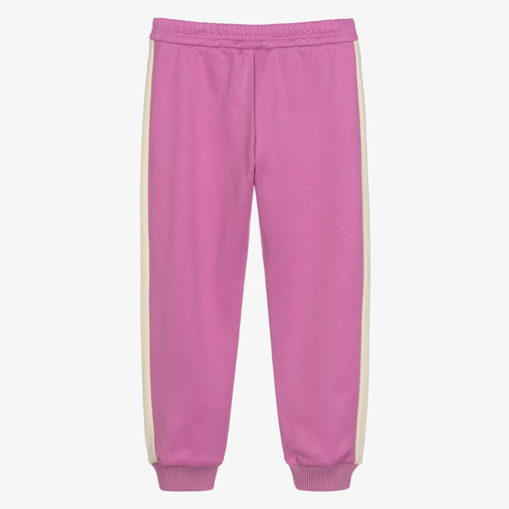 Gucci-Girls Pink Branded Joggers | Childrensalon Outlet
