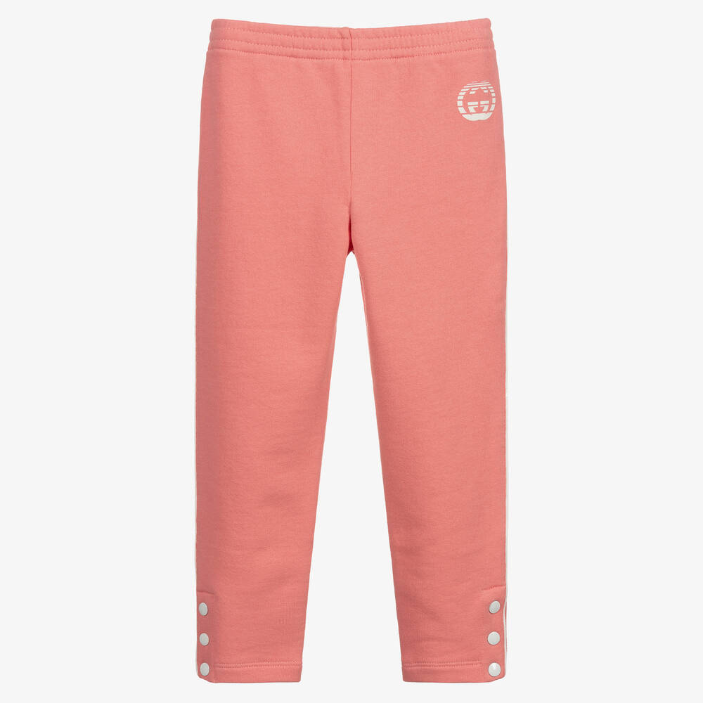 Gucci-Girls Pink Logo Joggers | Childrensalon Outlet