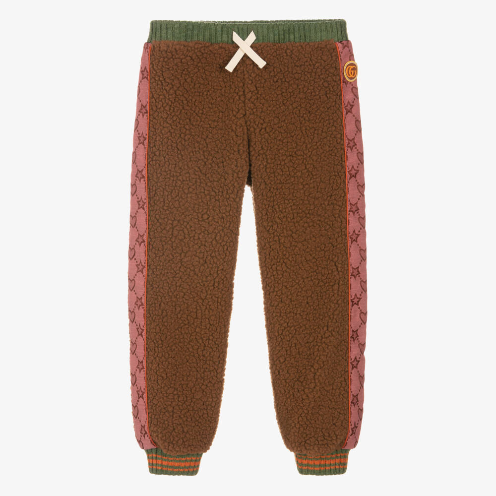 Gucci-Girls Sherpa Trousers with Stripes | Childrensalon Outlet