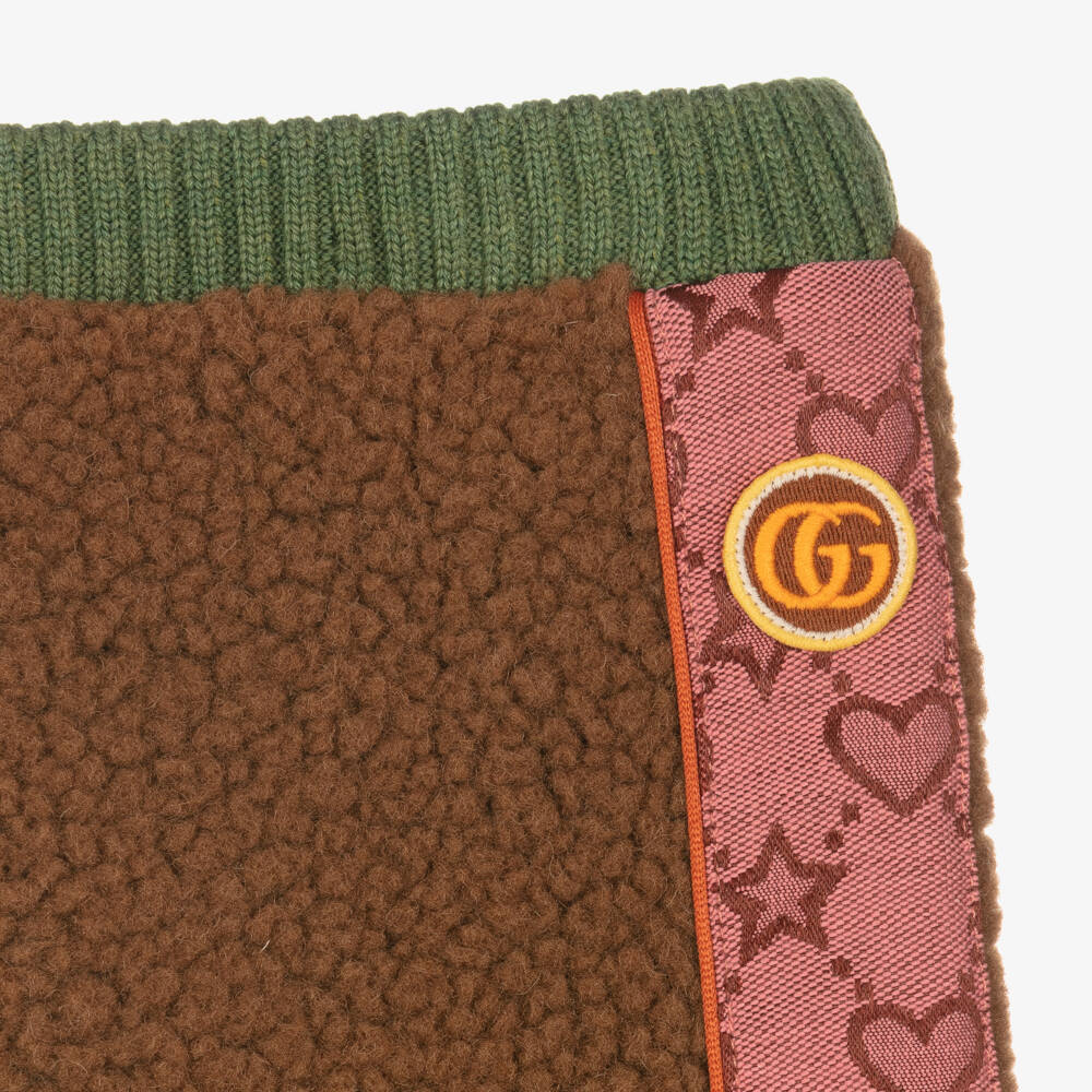 Gucci-Girls Sherpa Trousers with Stripes | Childrensalon Outlet