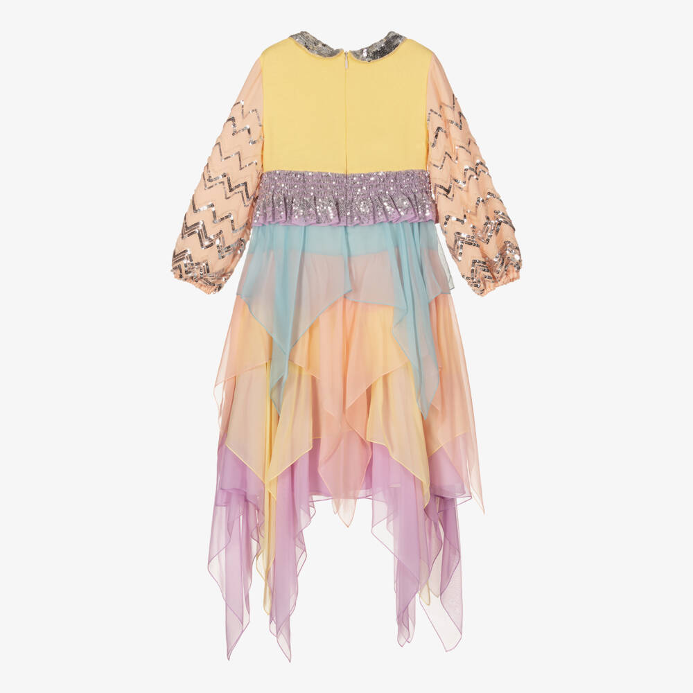 Gucci-Girls Silk Georgette Gown | Childrensalon Outlet