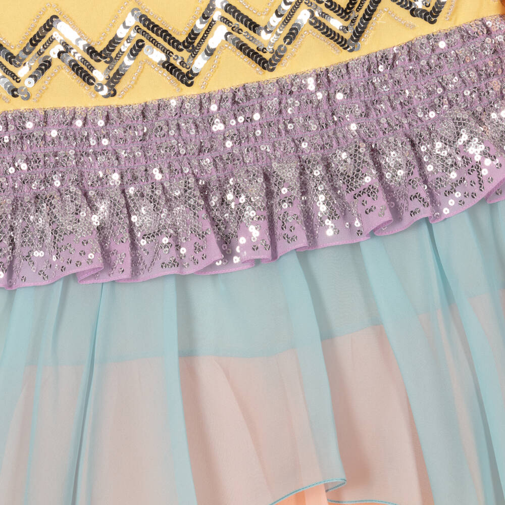 Gucci-Girls Silk Georgette Gown | Childrensalon Outlet