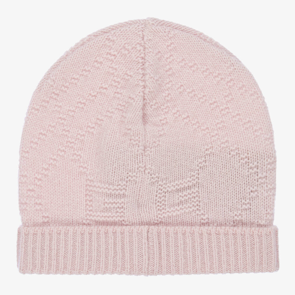 Gucci-Girls Soft Pink Cashmere Hat | Childrensalon Outlet
