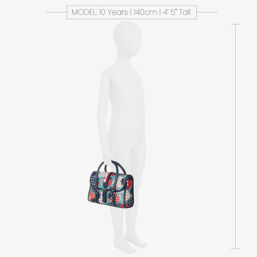 Gucci-Girls Starry Blue Canvas Handbag | Childrensalon Outlet