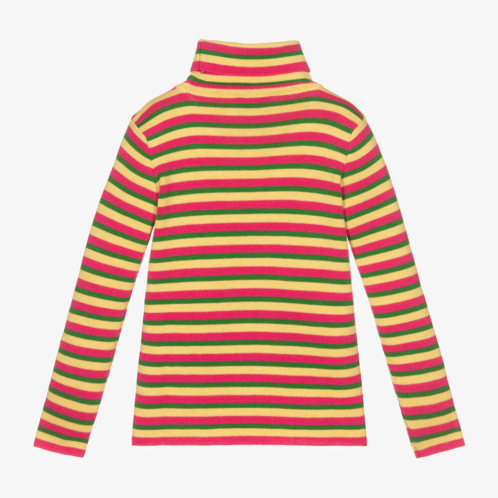 Gucci-Girls Striped Wool Rollneck Sweater | Childrensalon Outlet