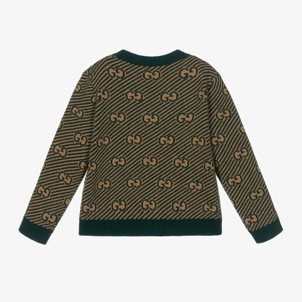 Gucci-Зеленый шерстяной кардиган для малышей | Childrensalon Outlet